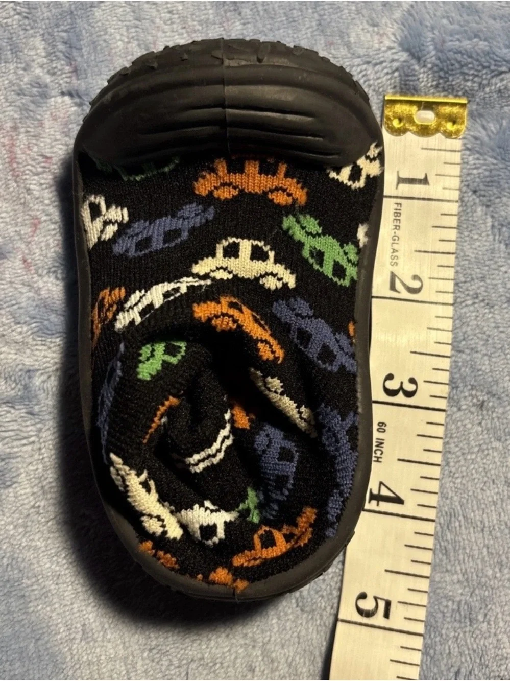 Q baby Step Toddler Sock Shoes First Walkers Rubber Sole Cars Size 6-12